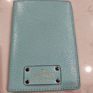 Kate Spade passport holder in Tiffany's shade of blue